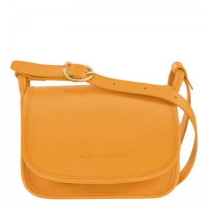 Apricot Orange Women's Longchamp Le Foulonné S Crossbody Bags | 710942-VFC