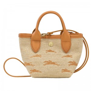 Apricot Orange Women's Longchamp Le Panier Pliage XS Basket Bag | 124863-MWD