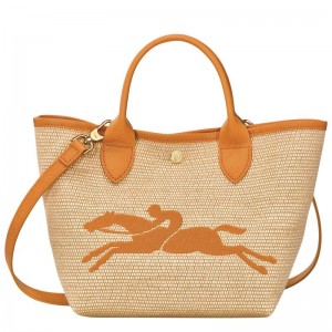 Apricot Orange Women's Longchamp Le Panier Pliage S Basket Bag | 293810-PJB