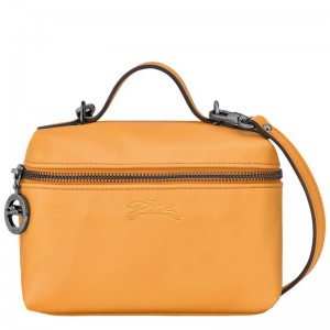 Apricot Orange Women's Longchamp Le Pliage Xtra XS Vanity Crossbody Bags | 729086-VIP