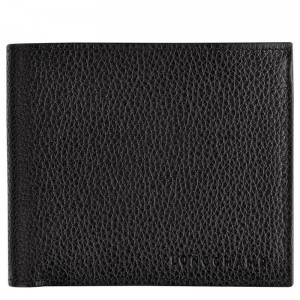 Black Men's Longchamp Le Foulonné Wallets | 749625-YNF