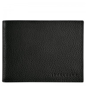 Black Men's Longchamp Le Foulonné Wallets | 073482-WET