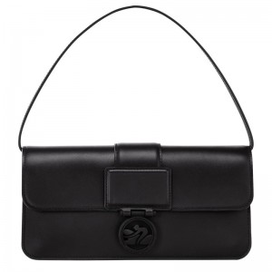 Black Women's Longchamp Box-Trot M Shoulder bag Shoulder Bags | 263547-NZC