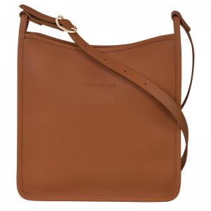 Caramel Brown Women's Longchamp Le Foulonné M Crossbody Bags | 920653-MUF