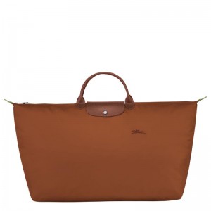 Cognac Brown Men's Longchamp Le Pliage Green M Travel Bags | 079483-CEF