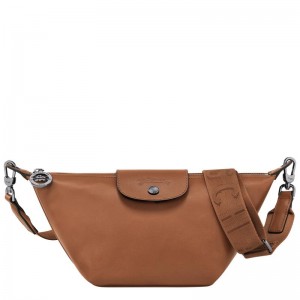 Cognac Brown Women's Longchamp Le Pliage Xtra XS Crossbody Bags | 032658-FTQ