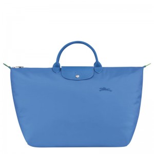 Cornflower Blue Women's Longchamp Le Pliage Green S Travel Bags | 930182-EFS