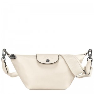 Ecru White Women's Longchamp Le Pliage Xtra XS Crossbody Bags | 431829-QUT