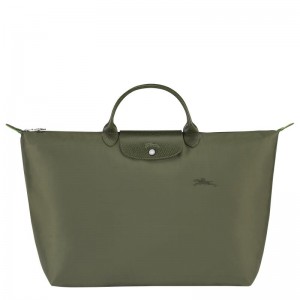 Forest Green Women's Longchamp Le Pliage Green S Travel Bags | 624758-VPB