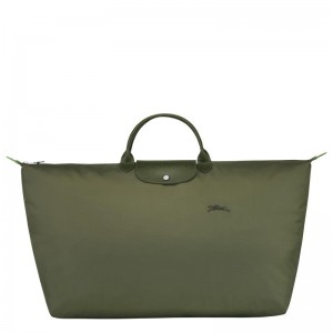 Forest Green Women's Longchamp Le Pliage Green M Travel Bags | 276134-XCQ