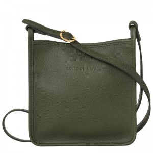 Khaki Women's Longchamp Le Foulonné S Crossbody Bags | 068752-FTW