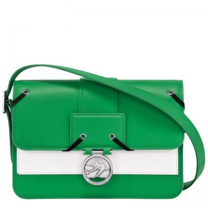 Lawn Green Women's Longchamp Box-Trot M Crossbody Bags | 137492-RTA