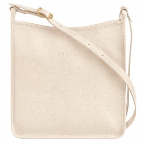 Paper White Women's Longchamp Le Foulonné M Crossbody Bags | 850412-FHX