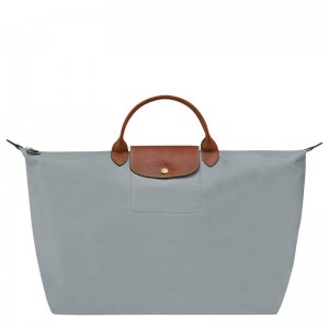 Steel Grey Women's Longchamp Le Pliage Original S Travel Bags | 839421-ICT