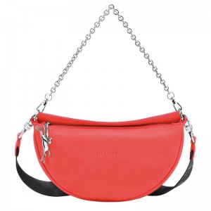 Strawberry Red Women's Longchamp Smile S Crossbody Bags | 931270-SMB