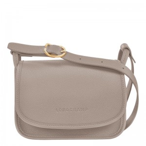 Turtledove Grey Women's Longchamp Le Foulonné S Crossbody Bags | 679025-ZXB