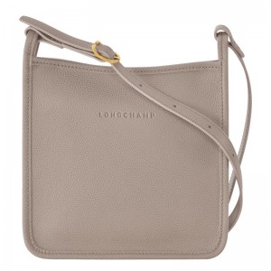 Turtledove Grey Women's Longchamp Le Foulonné S Crossbody Bags | 304956-GVO