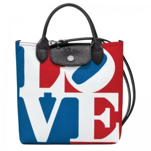 White Women's Longchamp x Robert Indiana XS Crossbody Bags | 706192-SHG