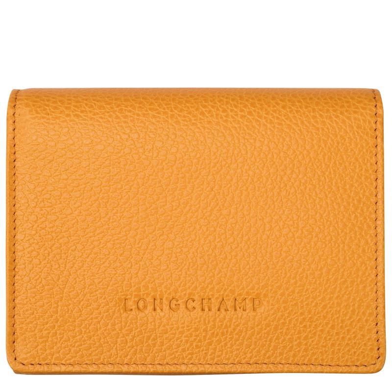 Apricot Orange Men\'s Longchamp Le Foulonné Wallets | 506431-MIK