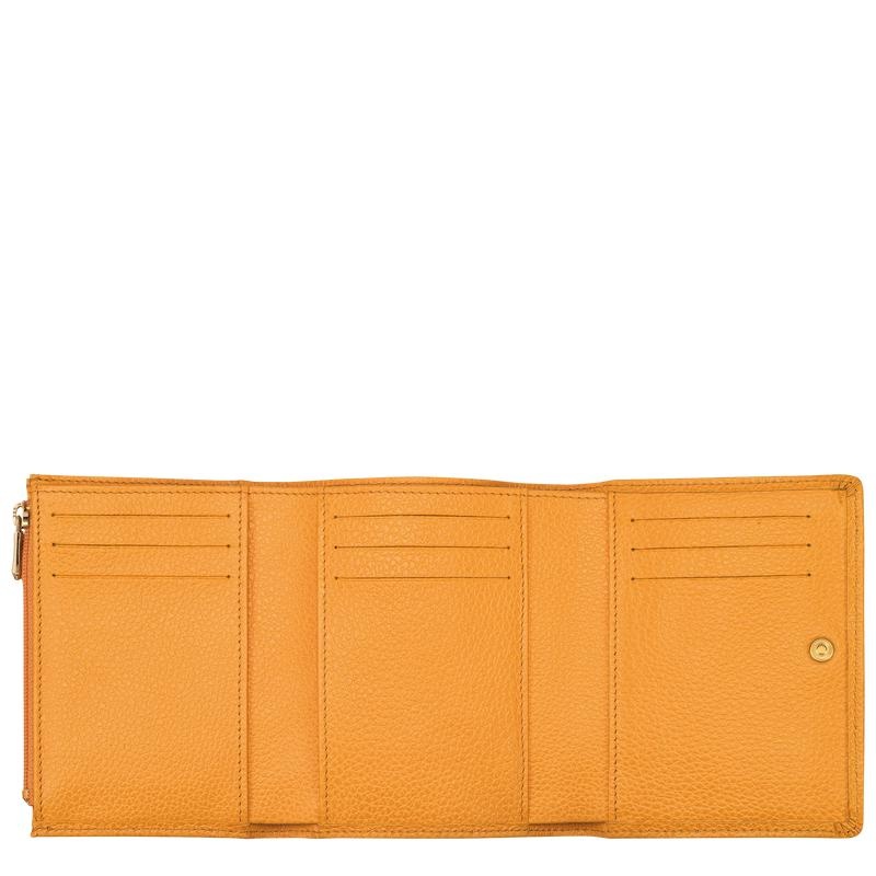 Apricot Orange Women's Longchamp Le Foulonné Wallets | 835196-EDI