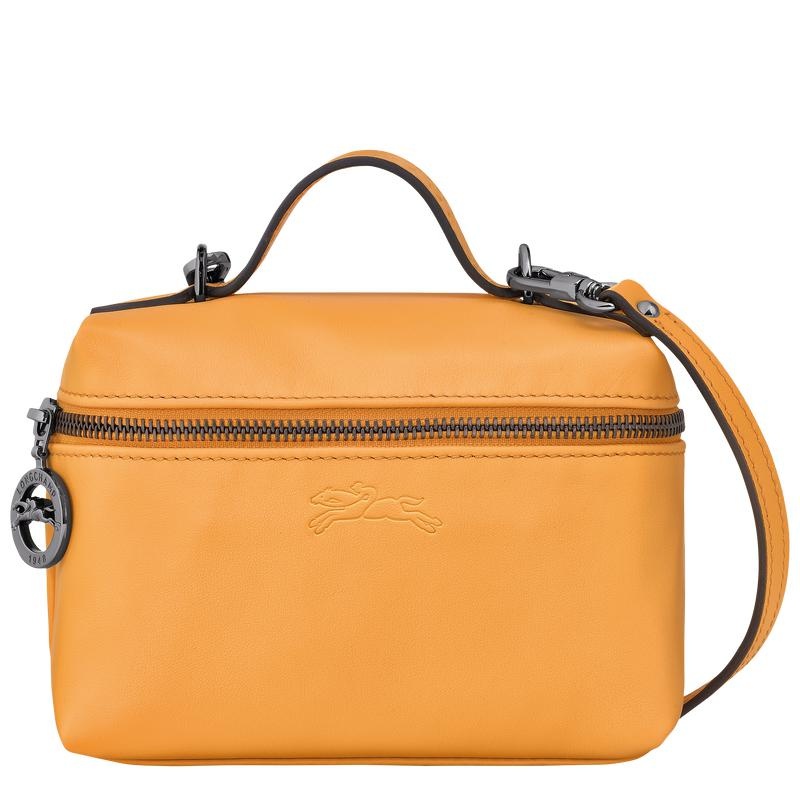 Apricot Orange Women\'s Longchamp Le Pliage Xtra XS Vanity Crossbody Bags | 729086-VIP