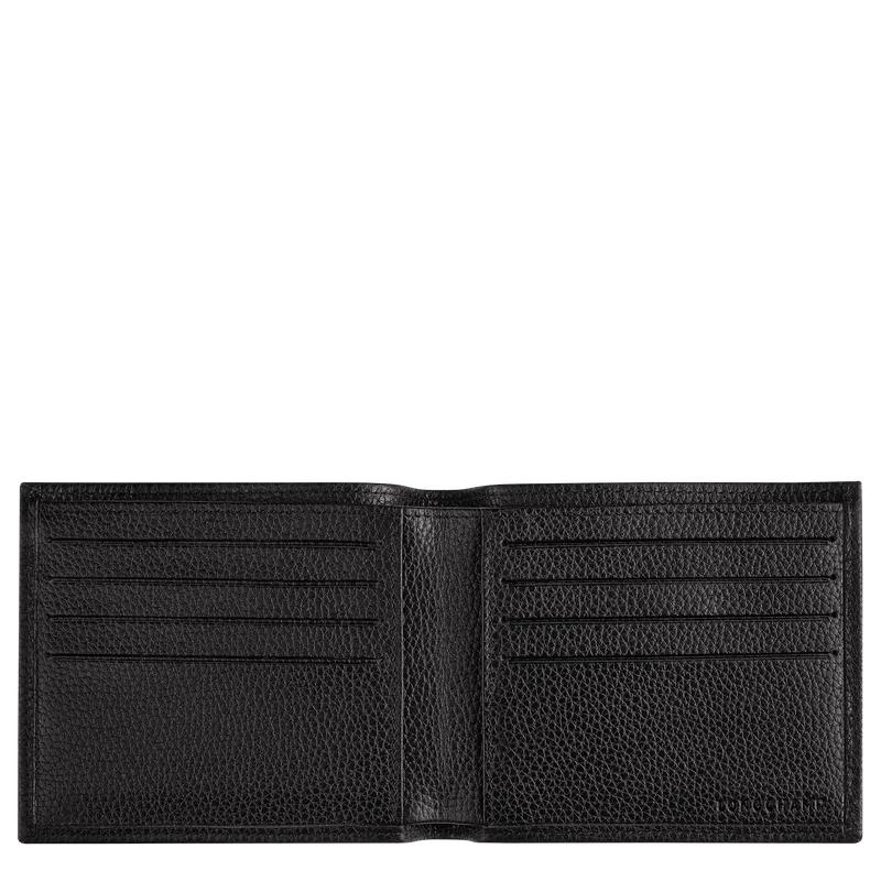 Black Men's Longchamp Le Foulonné Wallets | 749625-YNF