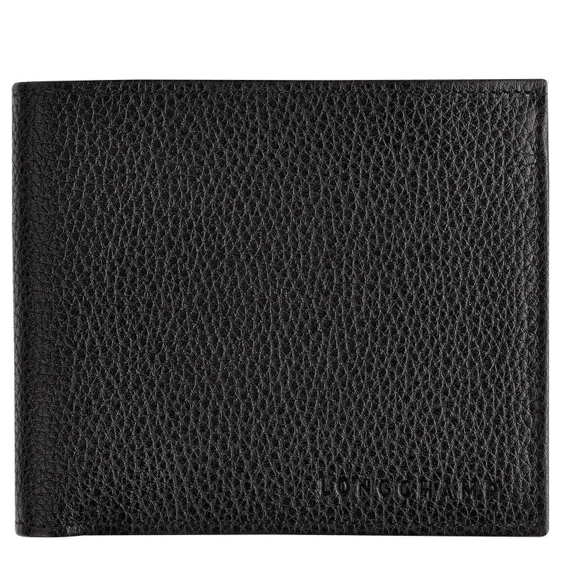 Black Men\'s Longchamp Le Foulonné Wallets | 749625-YNF