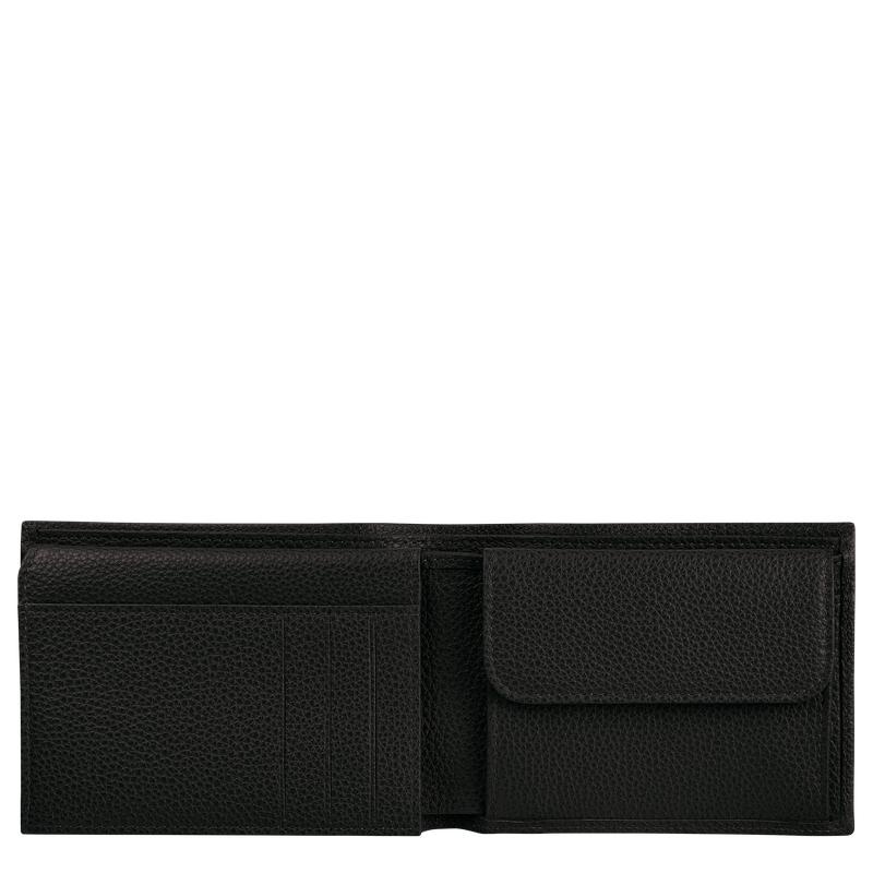 Black Men's Longchamp Le Foulonné Wallets | 073482-WET