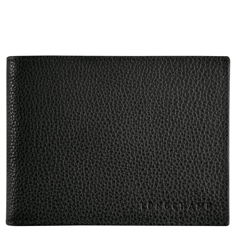 Black Men\'s Longchamp Le Foulonné Wallets | 073482-WET