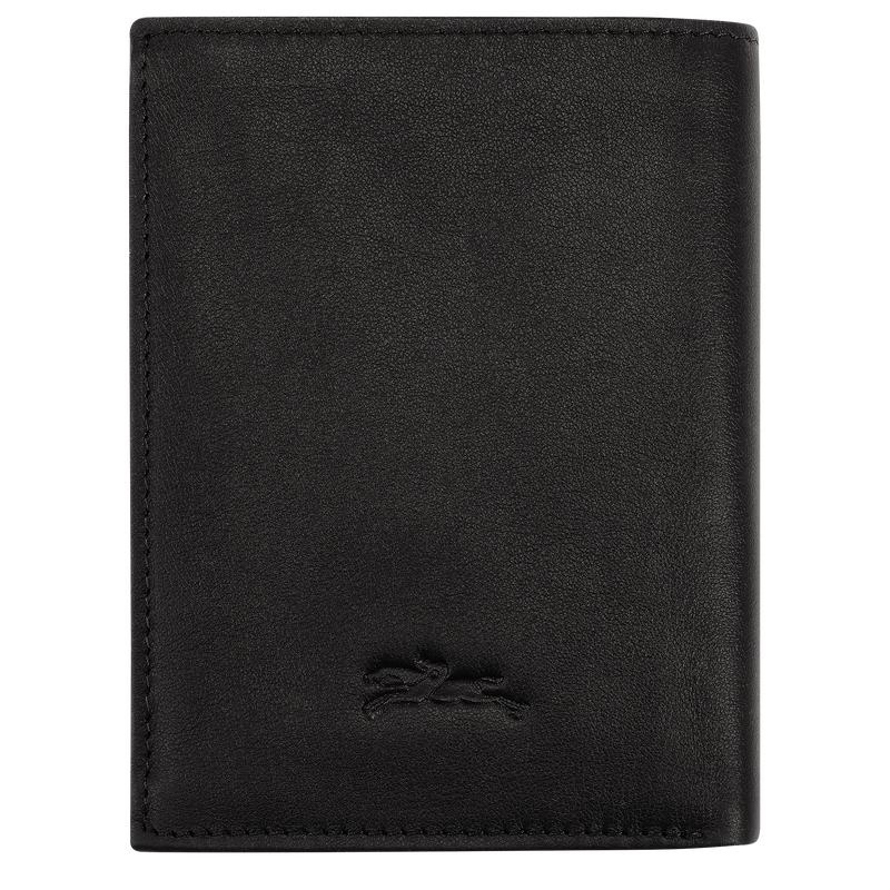 Black Men's Longchamp sur Seine Wallets | 468150-IBR