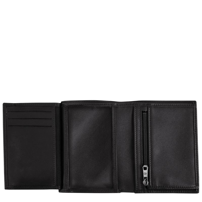 Black Men's Longchamp sur Seine Wallets | 468150-IBR