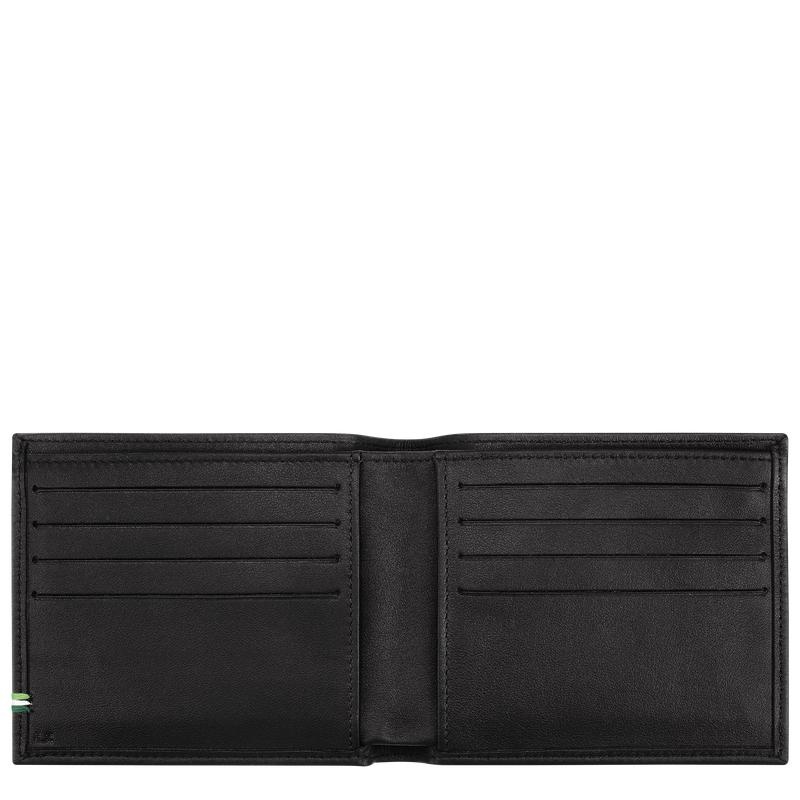 Black Men's Longchamp sur Seine Wallets | 258196-RXZ