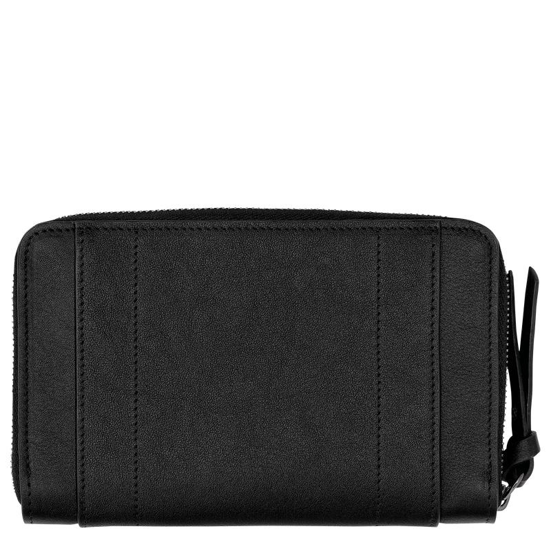 Black Women's Longchamp 3D Wallets | 904531-BOW