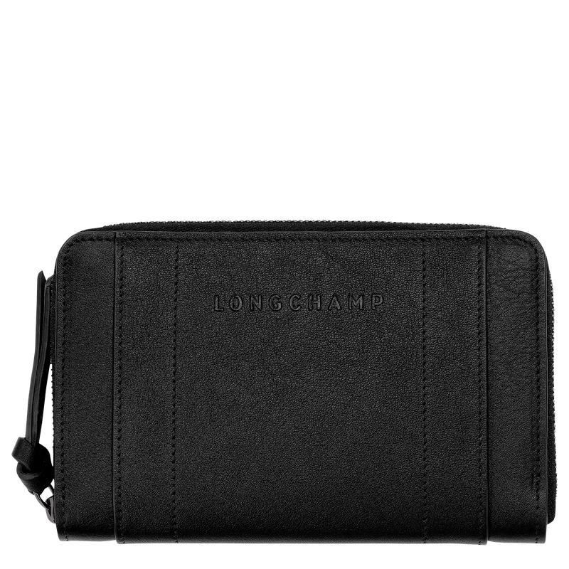 Black Women\'s Longchamp 3D Wallets | 904531-BOW