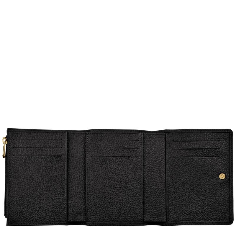 Black Women's Longchamp Le Foulonné Wallets | 587942-DNJ