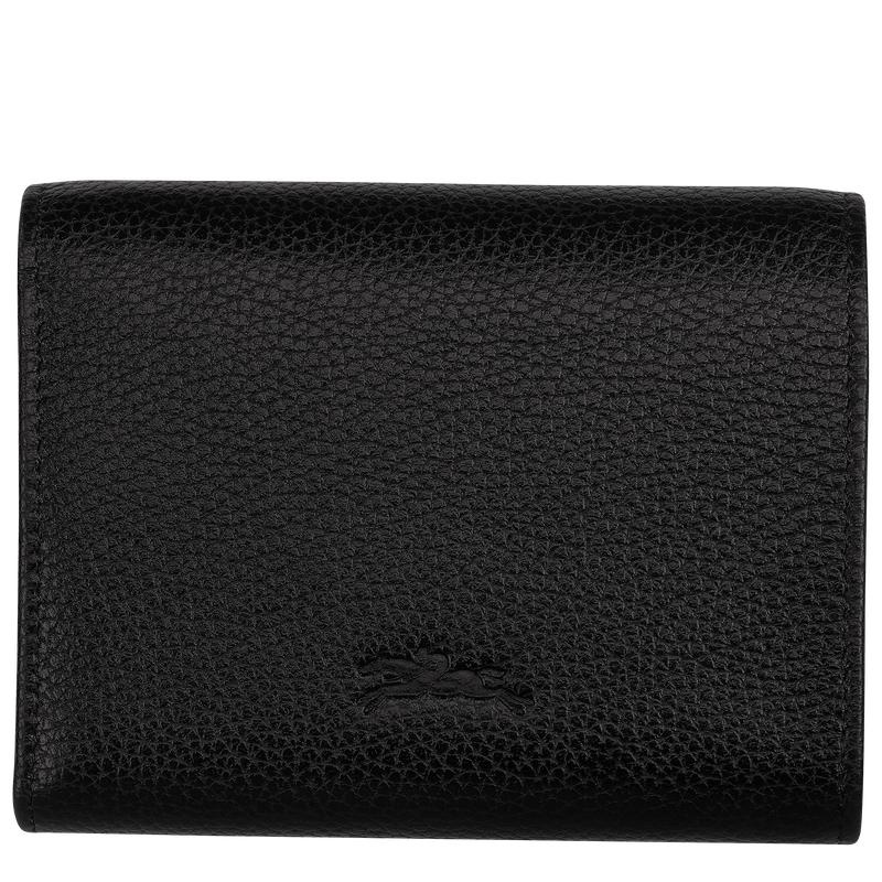 Black Women's Longchamp Le Foulonné Wallets | 587942-DNJ