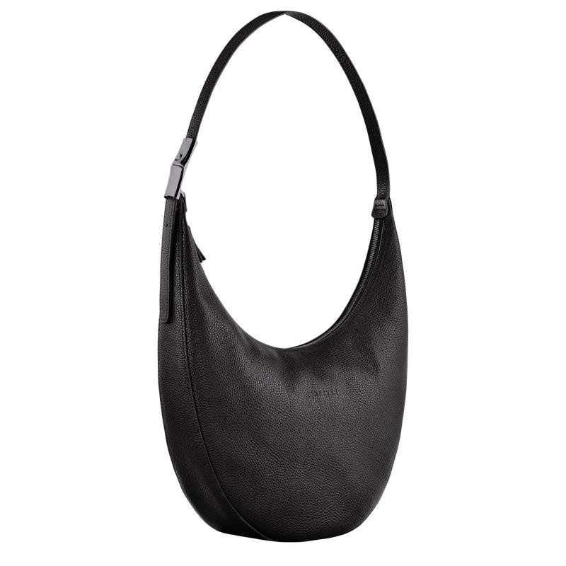 Black Women's Longchamp Roseau Essential L Crossbody Bags | 476083-KAR