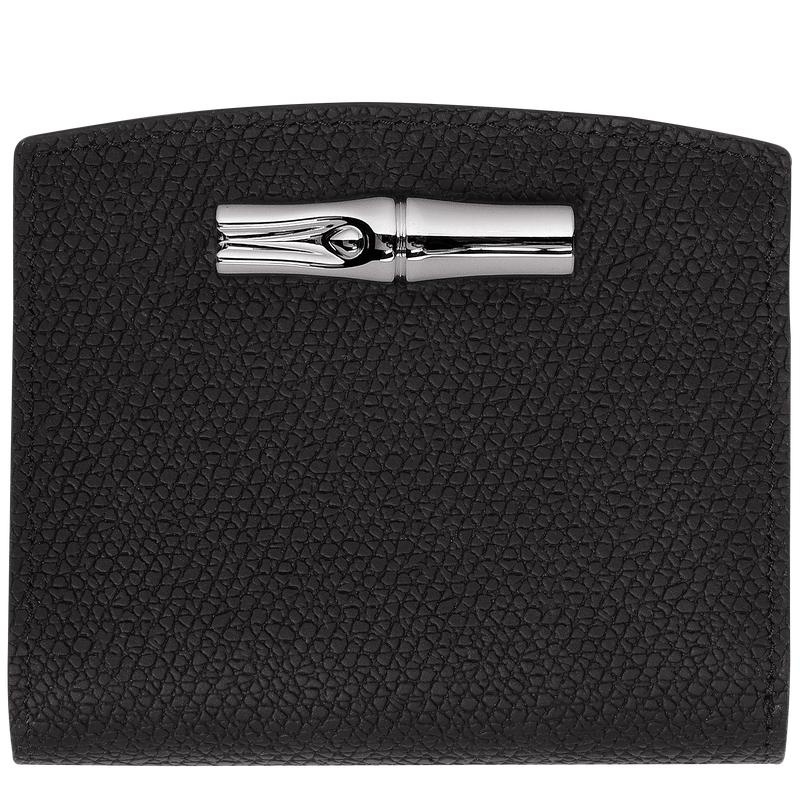 Black Women\'s Longchamp Roseau Wallets | 308259-QIZ