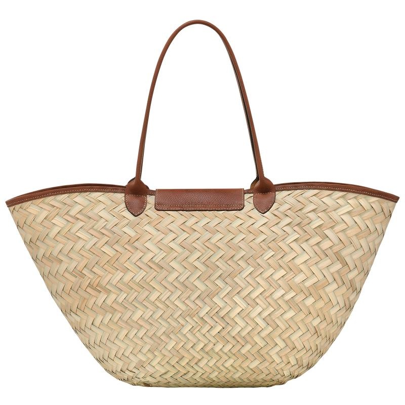 Brown Women's Longchamp Le Panier Pliage XL Basket Bag | 897160-XQH