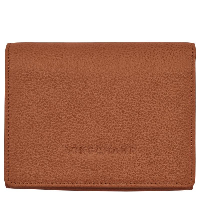 Caramel Brown Men\'s Longchamp Le Foulonné Wallets | 854763-PIT