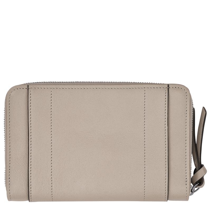 Clay Grey Women's Longchamp 3D Wallets | 628179-EAG