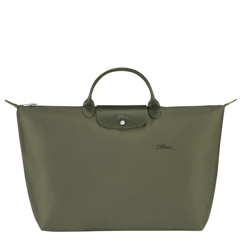 Forest Green Women\'s Longchamp Le Pliage Green S Travel Bags | 624758-VPB