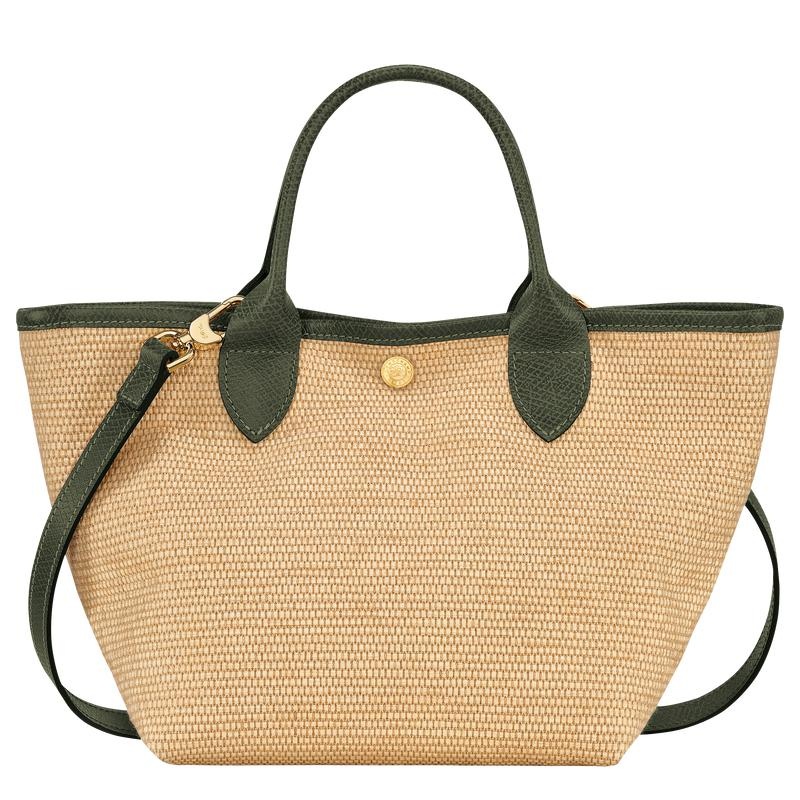 Khaki Women's Longchamp Le Panier Pliage S Basket Bag | 903256-HPE