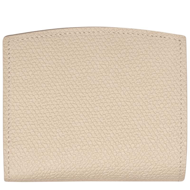 Paper White Women's Longchamp Roseau Wallets | 203964-MAK