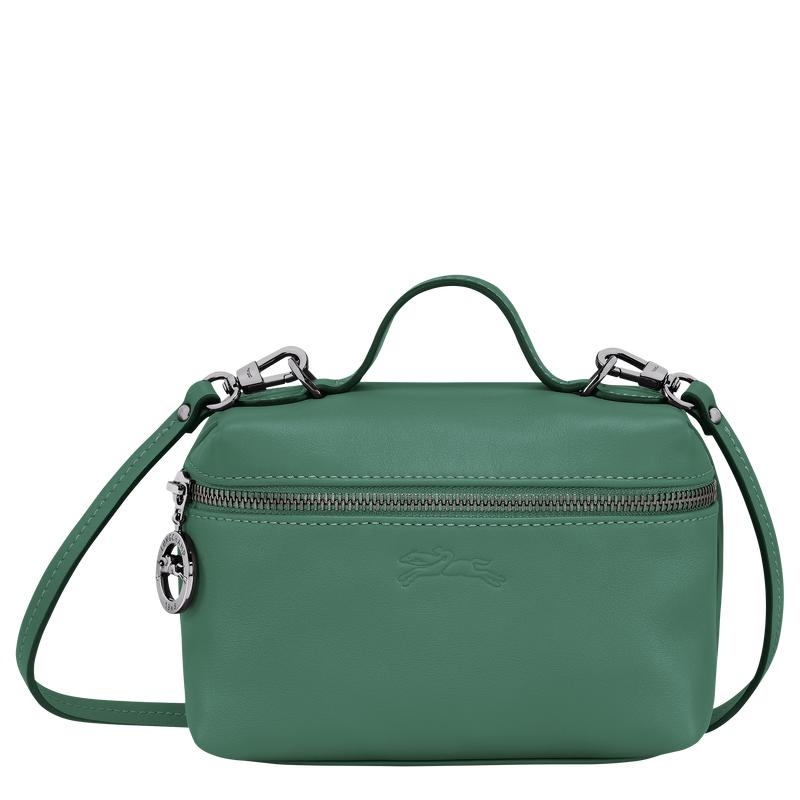 Sage Green Women\'s Longchamp Le Pliage Xtra XS Vanity Crossbody Bags | 154672-YZG