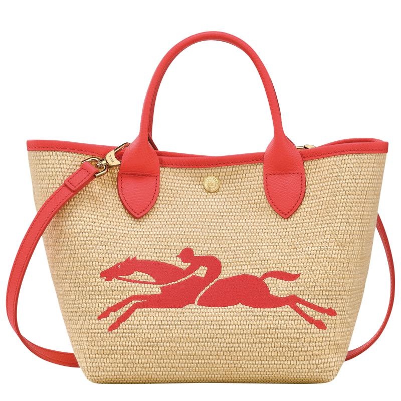 Strawberry Red Women\'s Longchamp Le Panier Pliage S Basket Bag | 401736-WTH