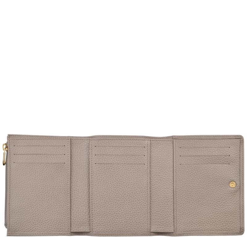 Turtledove Grey Men's Longchamp Le Foulonné Wallets | 806342-TCX