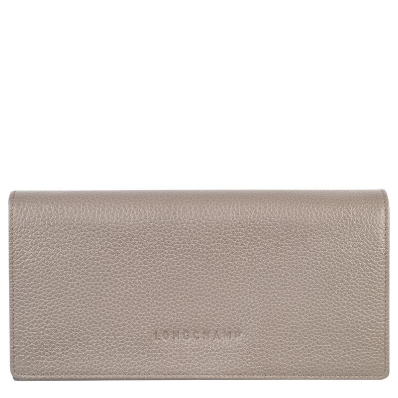 Turtledove Grey Women\'s Longchamp Le Foulonné Continental Wallets | 091732-KOB