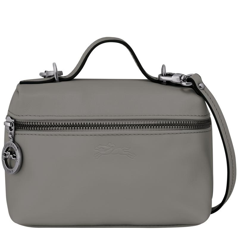 Turtledove Grey Women\'s Longchamp Le Pliage Xtra XS Vanity Crossbody Bags | 063978-RMN