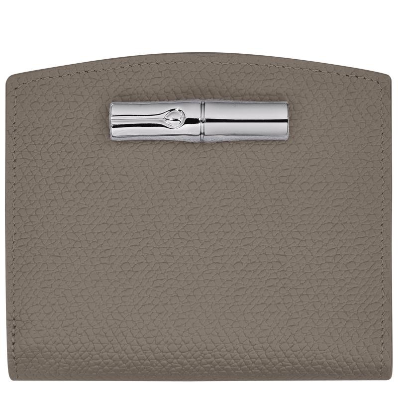 Turtledove Grey Women\'s Longchamp Roseau Wallets | 392670-NED